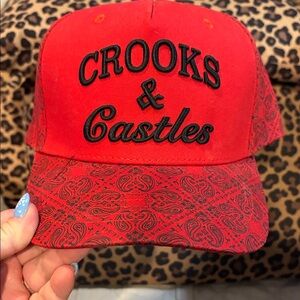 Crooks & Castles Red Paisley Hat